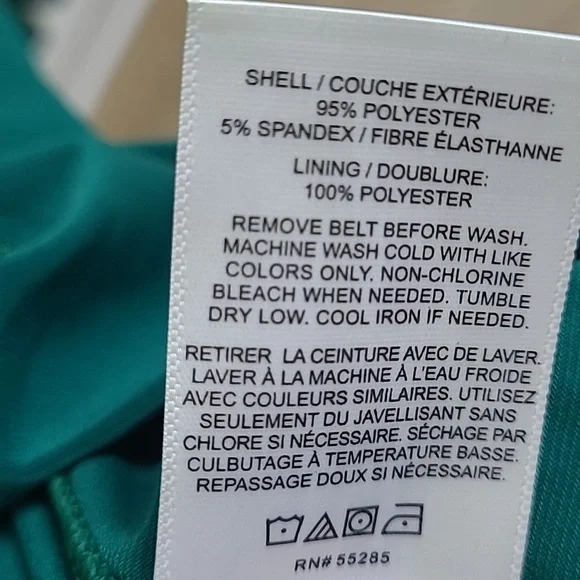 Express High Rise Green Jumpsuit Size XL/TG - Picture 7 of 9